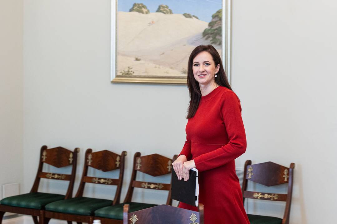 Ruginienė susitiko su Nausėda