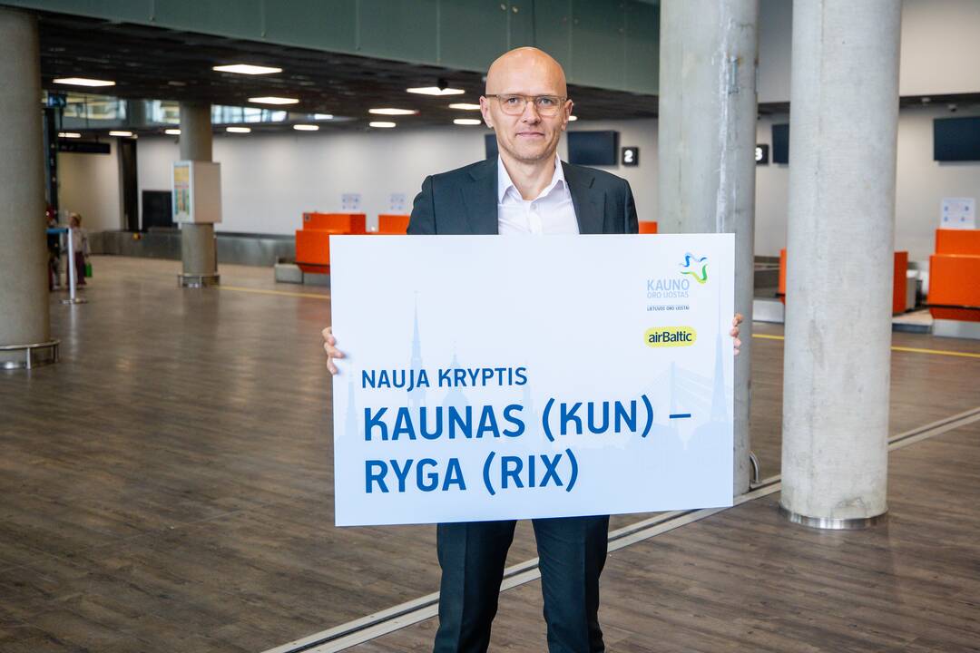 Kauno oro uoste pristatyta plėtros eiga ir nauja skrydžių kryptis