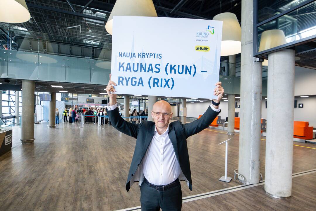 Kauno oro uoste pristatyta plėtros eiga ir nauja skrydžių kryptis