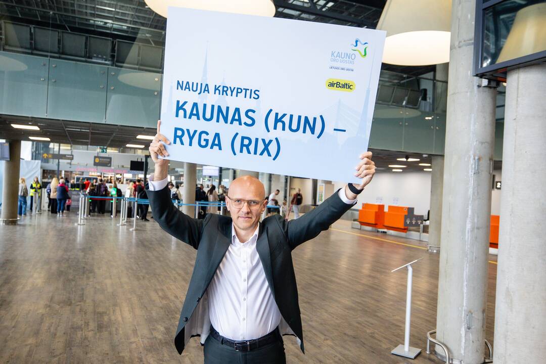 Kauno oro uoste pristatyta plėtros eiga ir nauja skrydžių kryptis