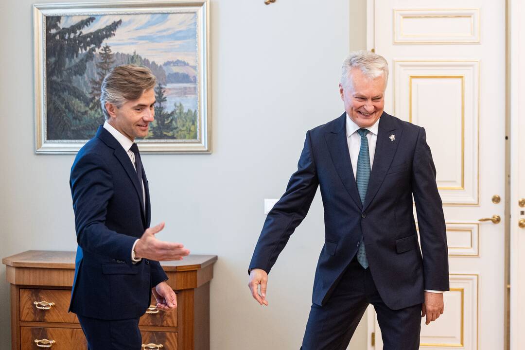 Kęstutis Budrys (kairėje) ir Gitanas Nausėda