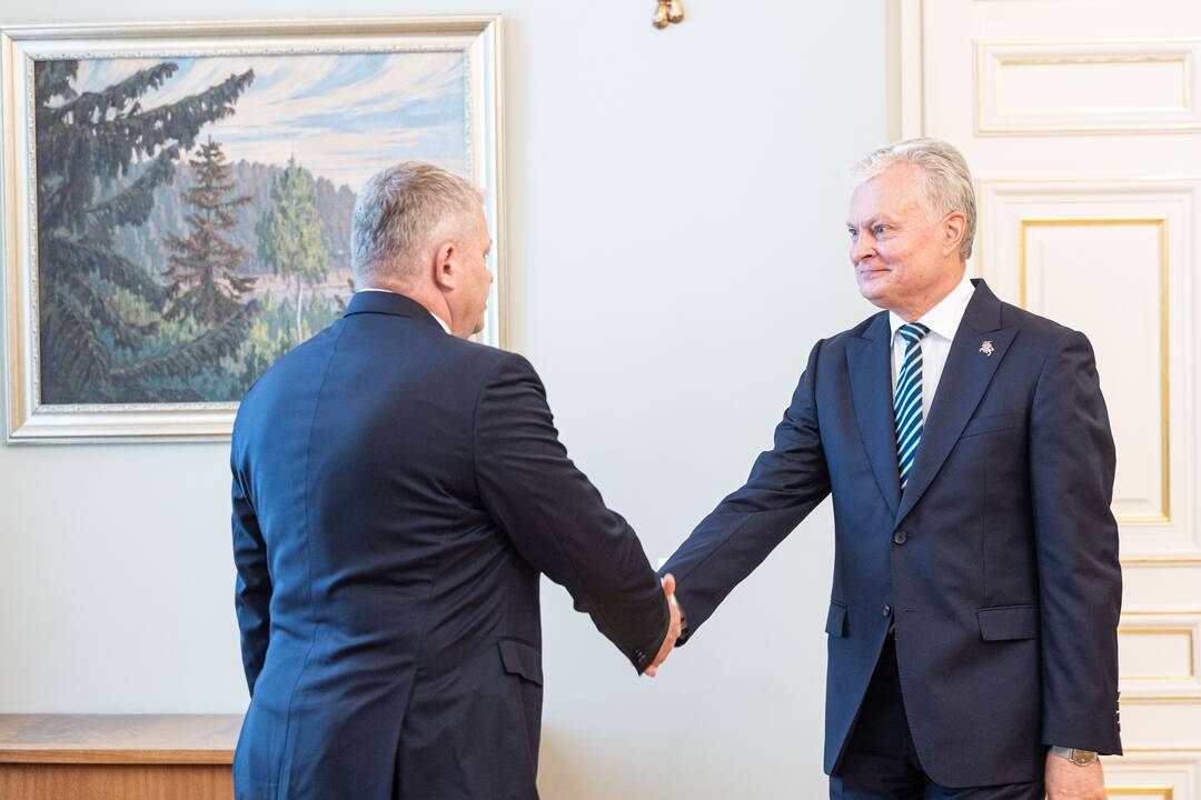 Prezidentas susitiko su Andriumi Palioniu