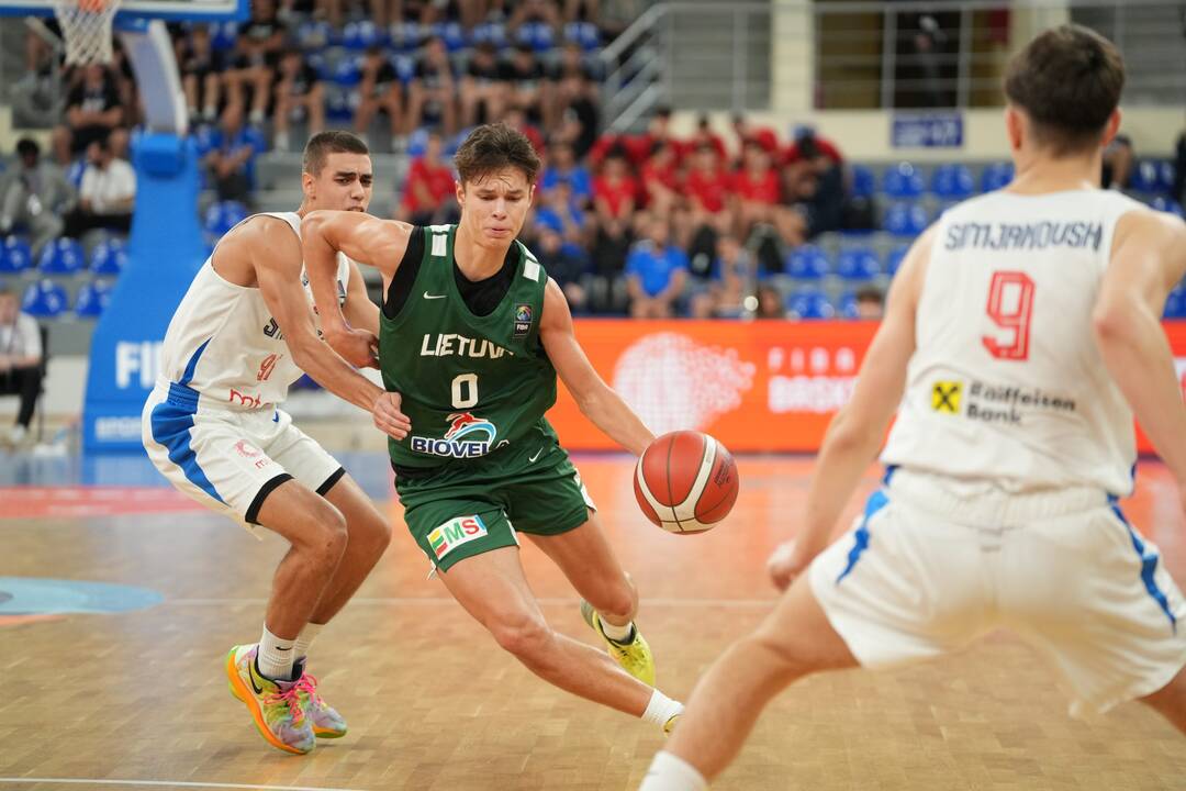 U16 Europos krepšinio čempionatas: Lietuva – Serbija 86:99