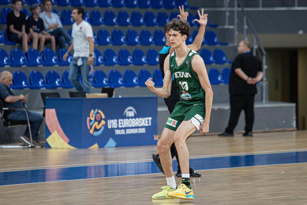 U16 Europos krepšinio čempionatas: Lietuva – Serbija 86:99