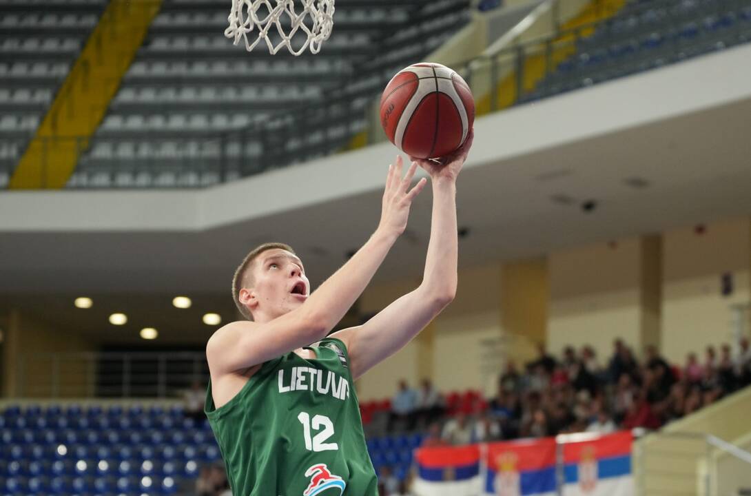 U16 Europos krepšinio čempionatas: Lietuva – Serbija 86:99