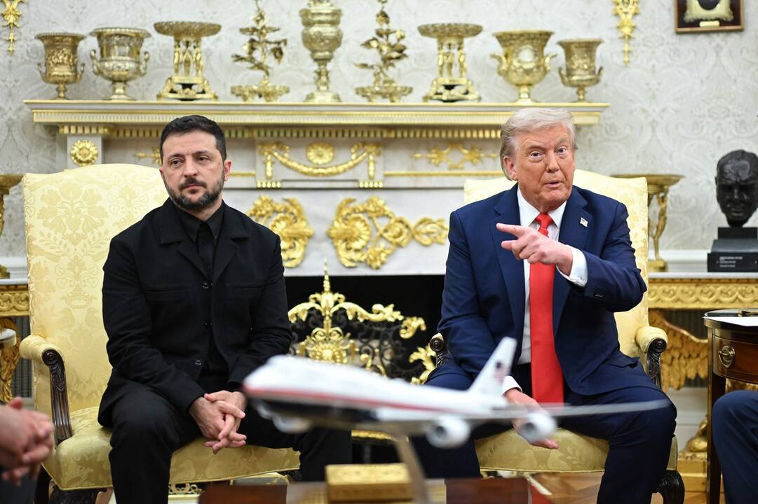 Volodymyras Zelenskis ir Donaldas Trumpas