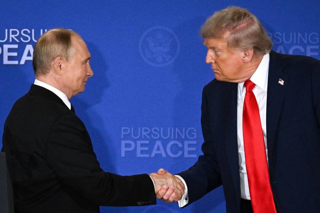 Donaldo Trumpo ir Vladimiro Putino susitikimas Aliaskoje.