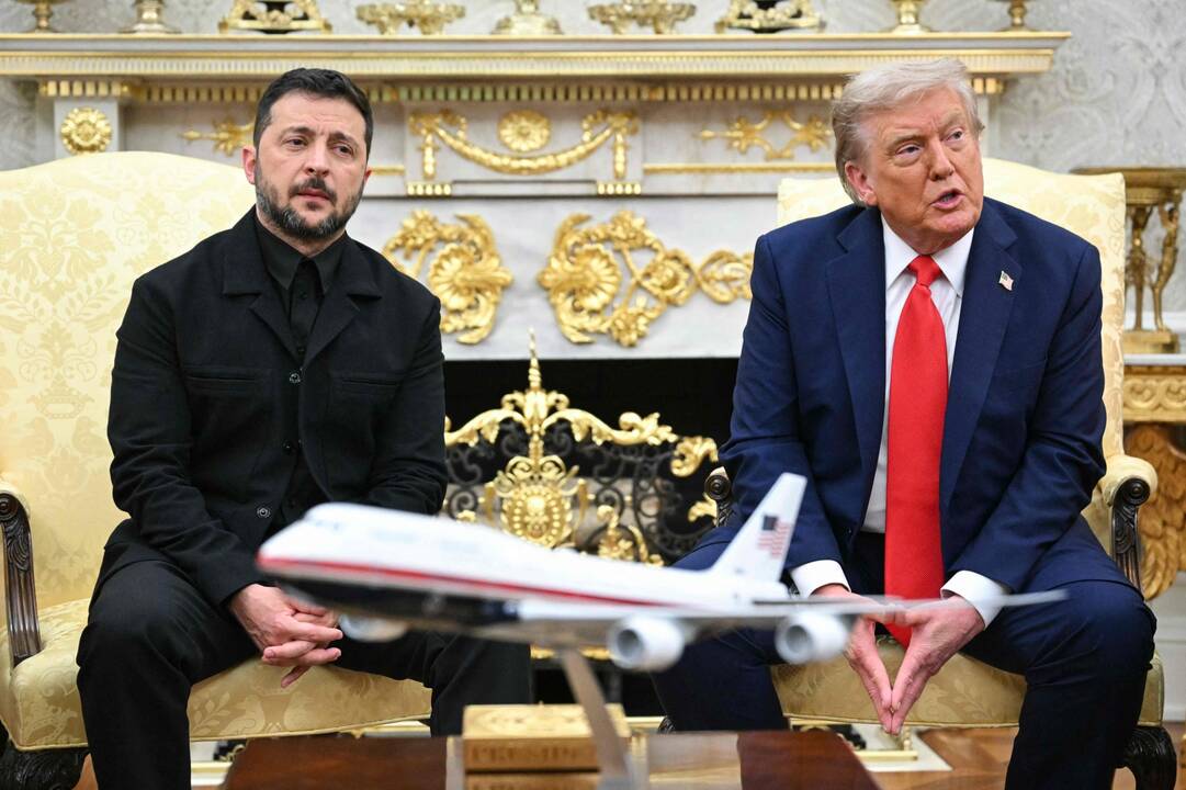 Volodymyras Zelenskis ir Donaldas Trumpas