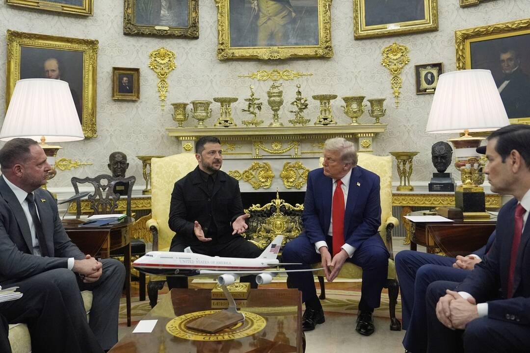 Volodymyras Zelenskis ir Donaldas Trumpas