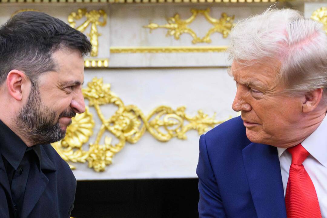 Volodymyras Zelenskis ir Donaldas Trumpas
