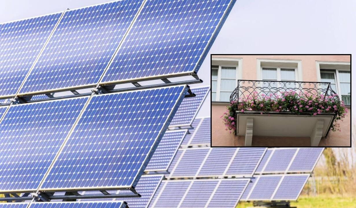 Mitai ir realybė: saulės elektrinė daugiabučio balkone – ar tai tikrai veikia?