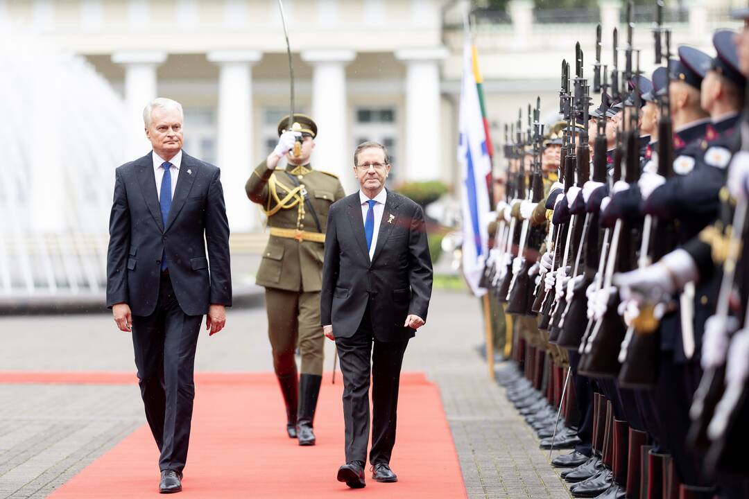Gitanas Nausėda susitiko su Izraelio prezidentu Isaacu Herzogu