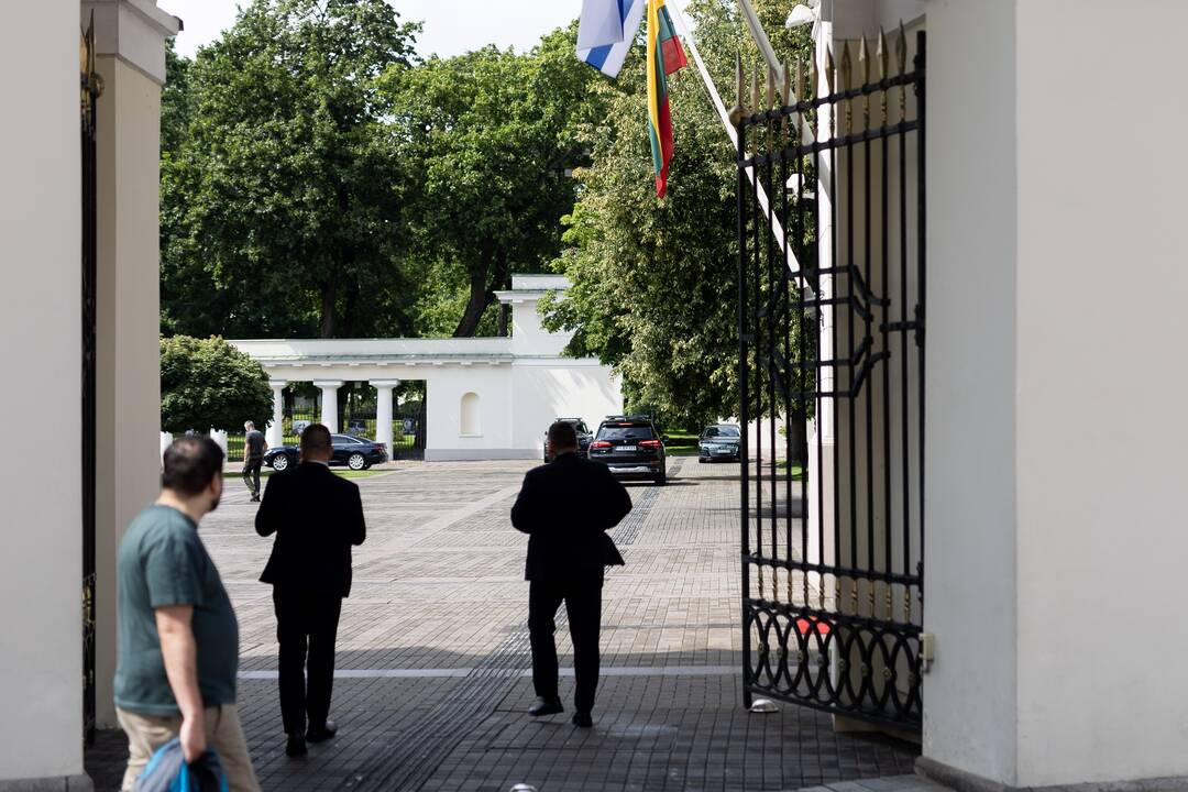 Gintautas Paluckas atvyko į Prezidentūrą