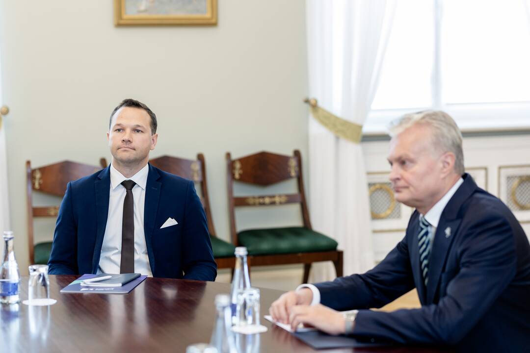 Gitanas Nausėda susitiko su Edvinu Grikšu