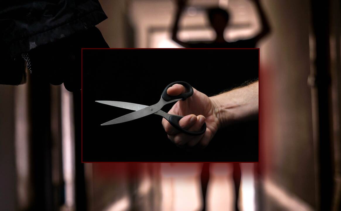 Klaipėdoje – baugus incidentas: vyras žirklėmis grasino socialiniams darbuotojams