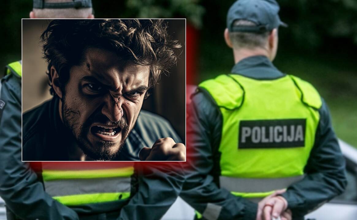 Klaipėdoje vyras įkando policininkui