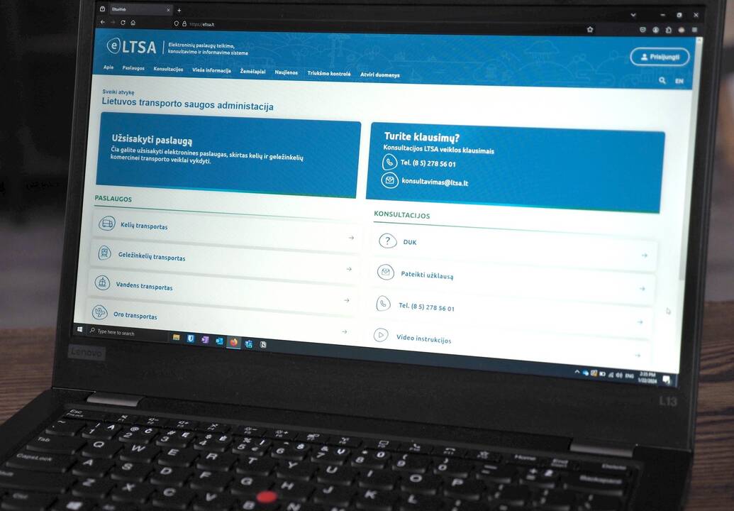 Paslaugos: eLTSA sistemoje bus galima užsisakyti licencijas, sertifikatus, liudijimus bei kitus dokumentus.
