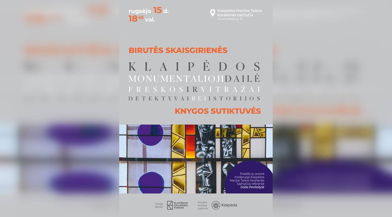 Birutės Skaisgirienės knygos sutiktuvės Klaipėdos Marijos Taikos Karalienės bažnyčioje