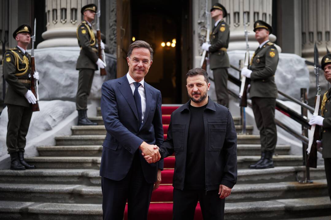Per NATO vadovo vizitą Kyjive paskelbtas oro pavojus