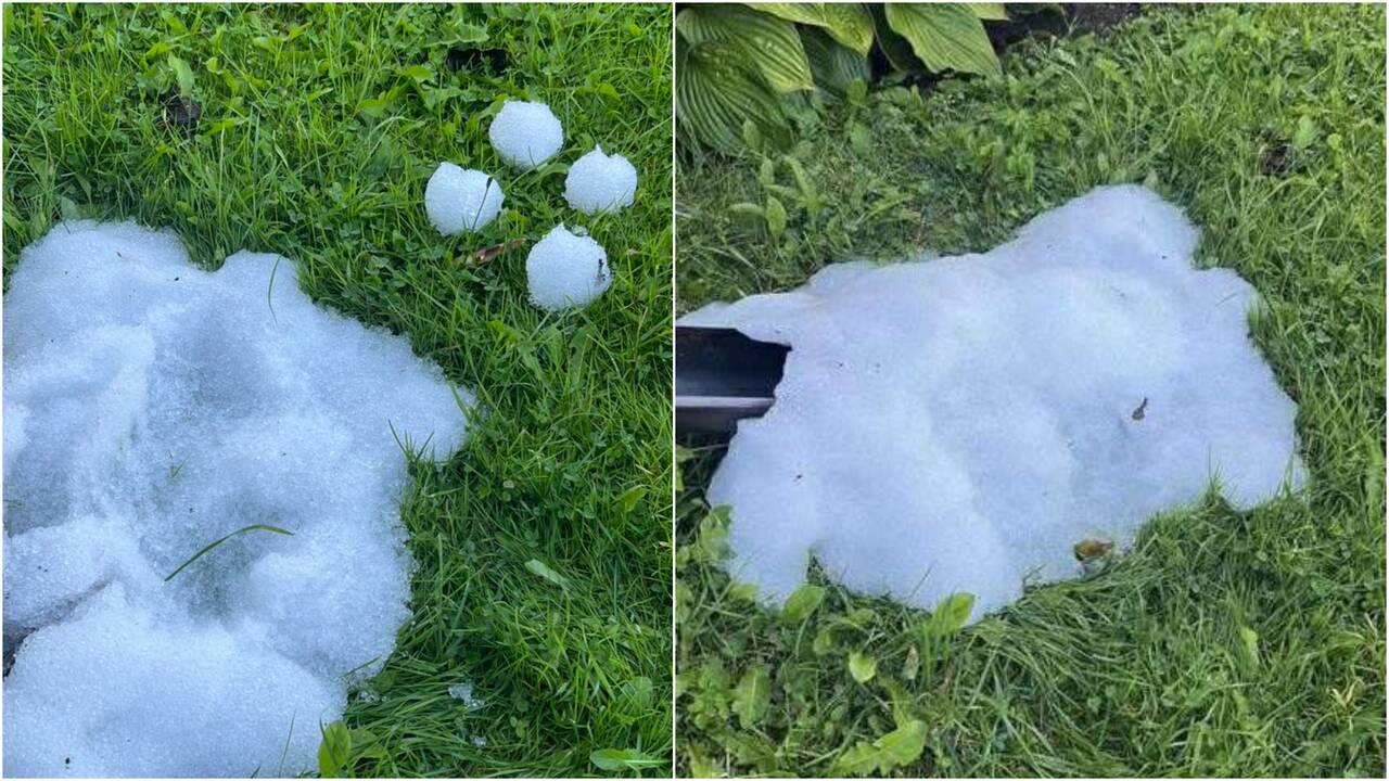 Kai kur Lietuvoje iškrito kruša