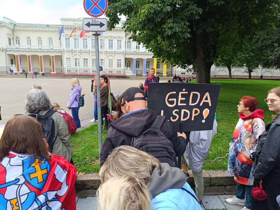 Sostinėje – protestas „Gėdos diena“