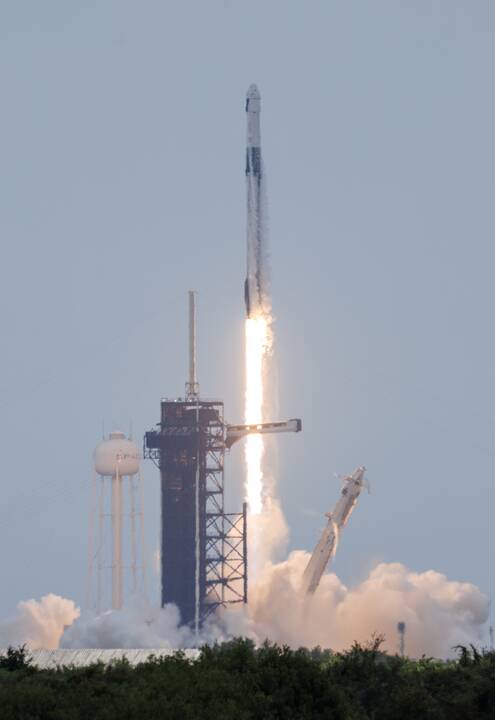 Į Tarptautinę kosminę stotį pakilo keturi astronautai
