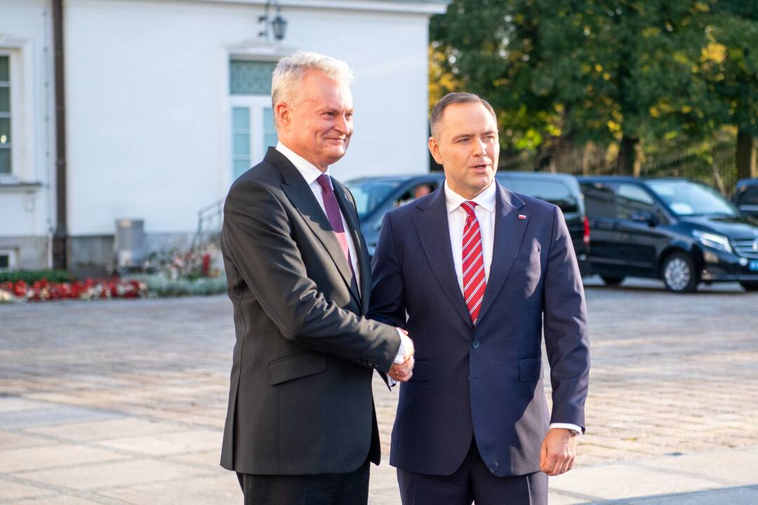 Nausėda: Rusija nesiekia sąžiningos taikos, tai Lenkijos prezidentas perduos JAV vadovui 