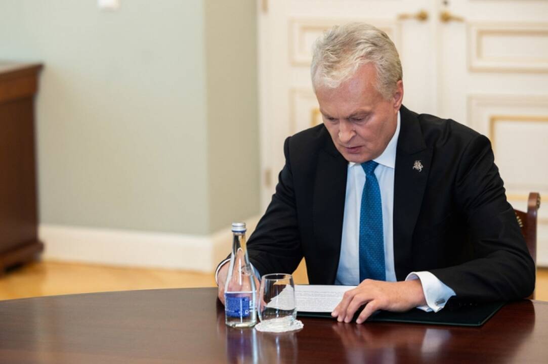 Gitanas Nausėda: Lietuva pasirengusi remti taikos misiją Ukrainoje, bet karių jai gali neprireikti