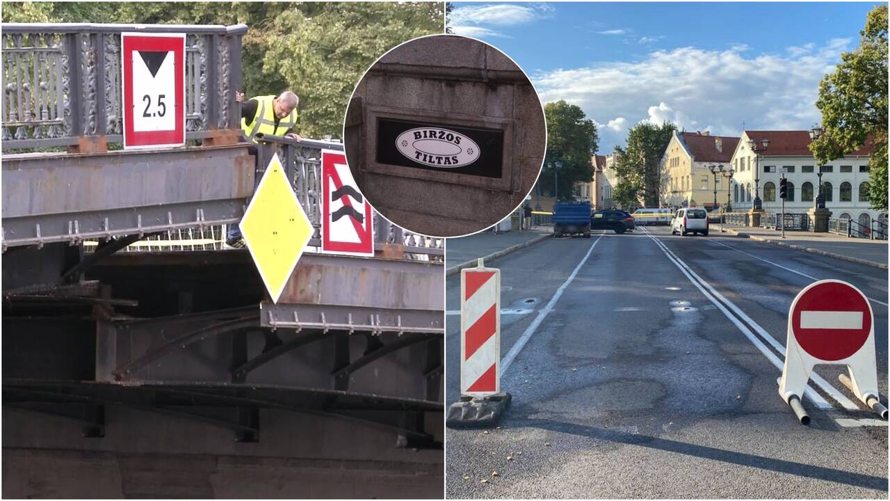 „Pakibęs“ Biržos tiltas privertė dalį žmonių blaškytis po uostamiestį