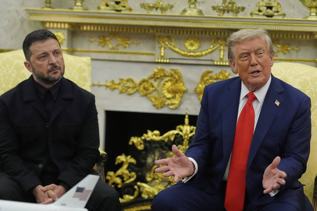 Volodymyras Zelenskis ir Donaldas Trumpas