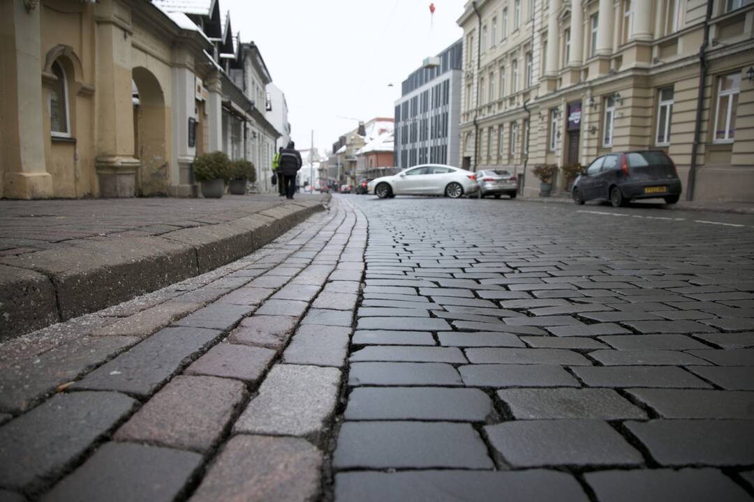Tvarkant sostinės Basanavičiaus gatvę plečiami archeologiniai darbai, keičiasi eismo ribojimai