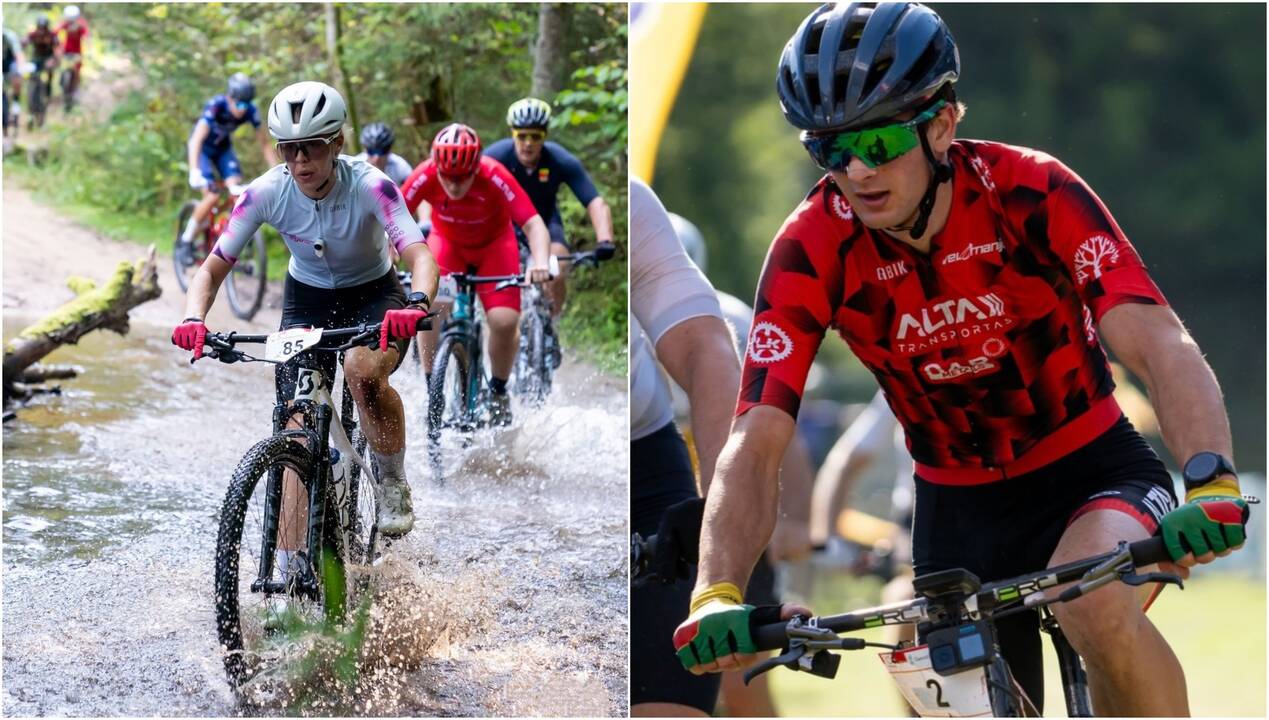 Sėkmė: G. Briedytė pirmą kartą laimėjo MTB maratonų taurės varžybas, Š. Pacevičius – trečiąsyk.