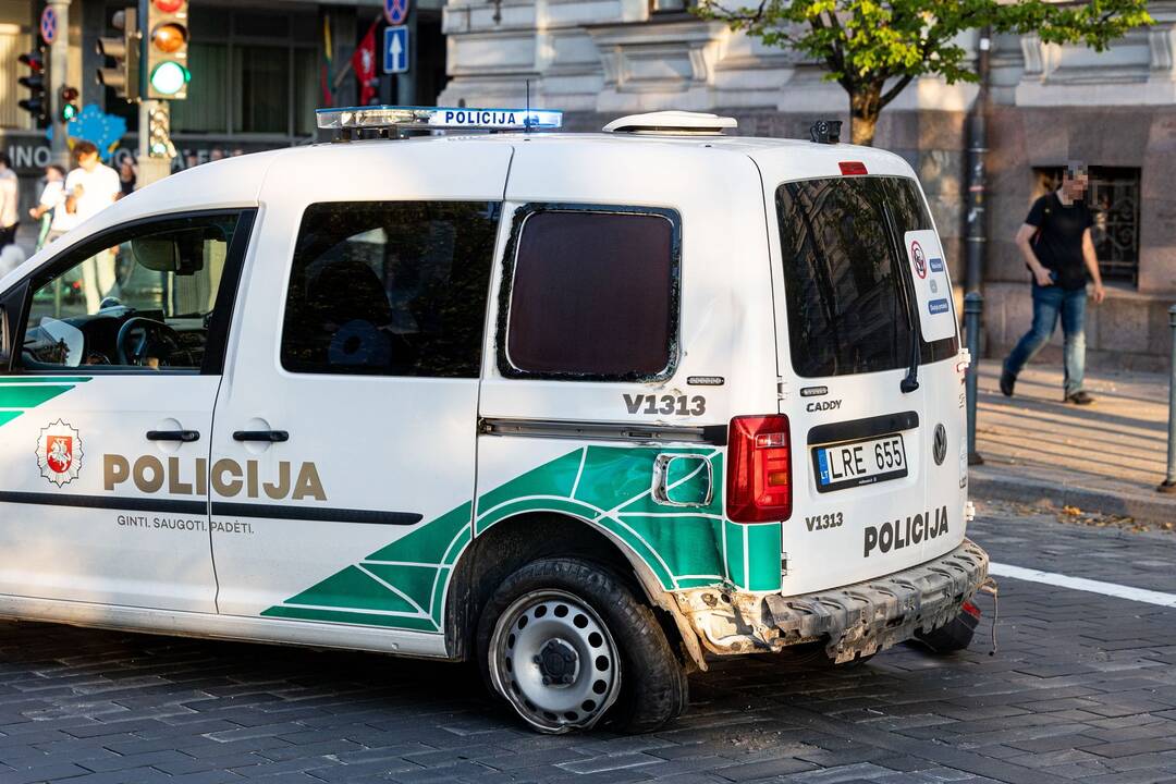 Vilniaus centre apvogta palapinė