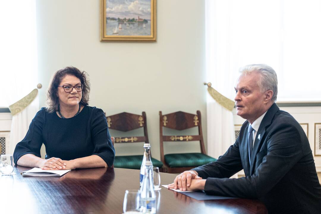 Marija Jakubauskienė ir Gitanas Nausėda