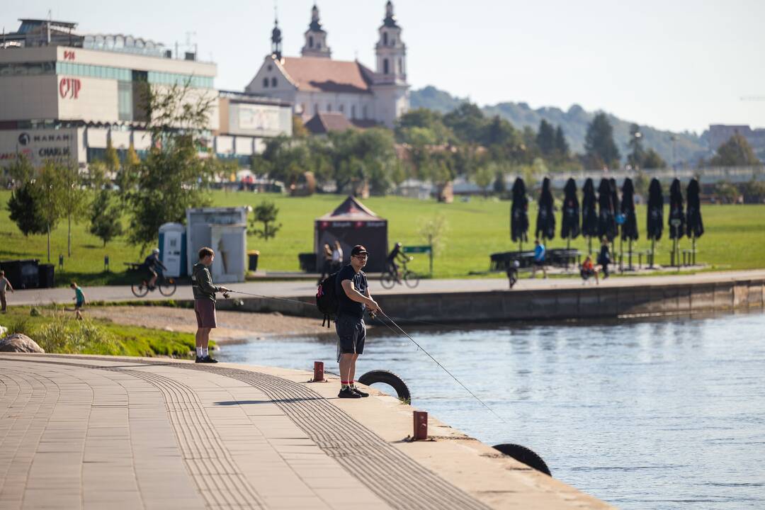 Vilniečiai mėgaujasi šiltu rugsėjo savaitgaliu