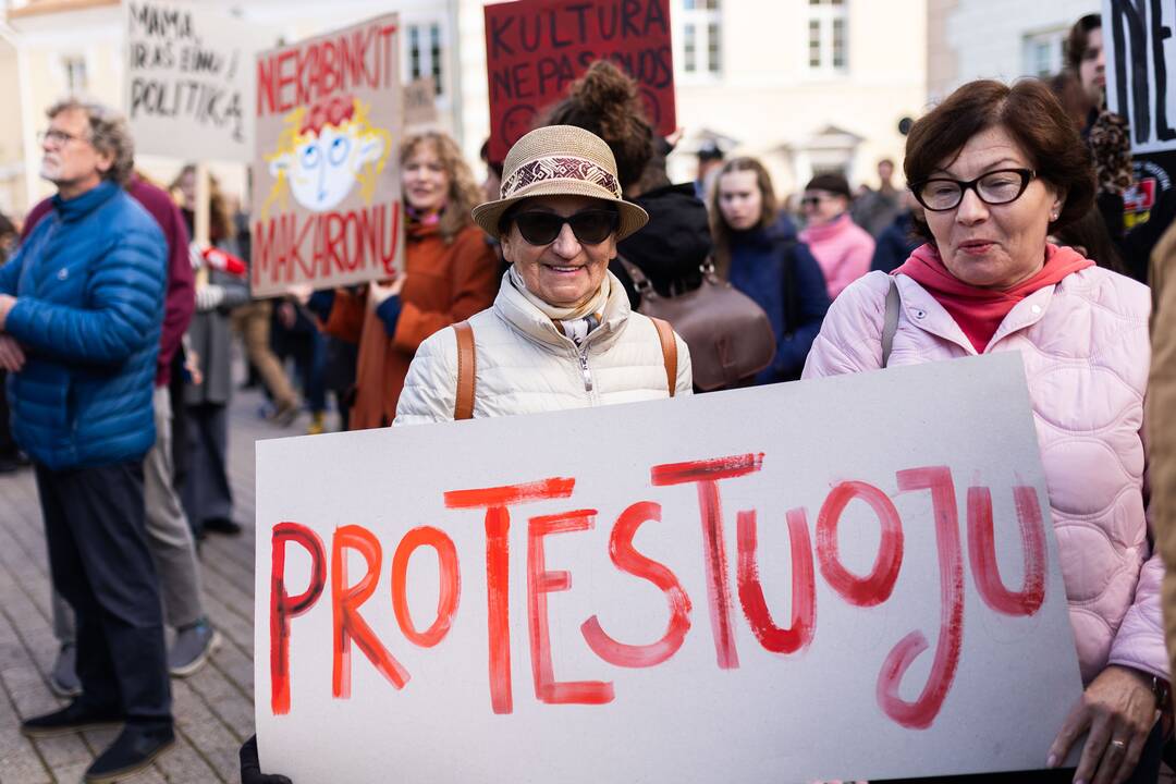 Kultūros bendruomenės protestas prieš paskirtą kultūros ministrą