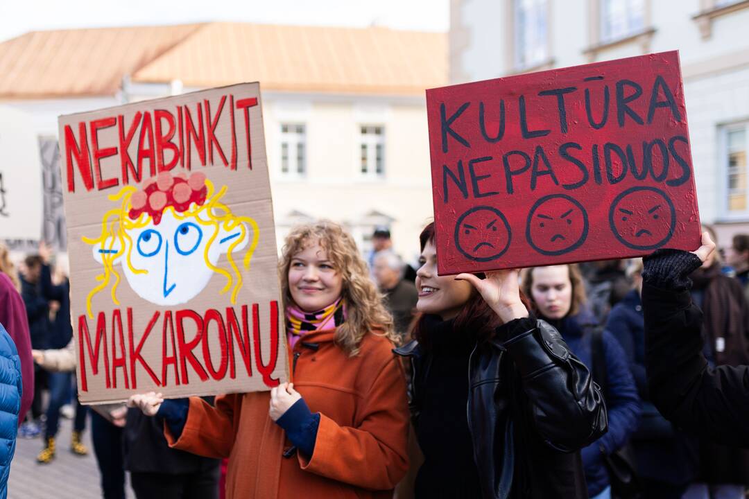 Kultūros bendruomenės protestas prieš paskirtą kultūros ministrą
