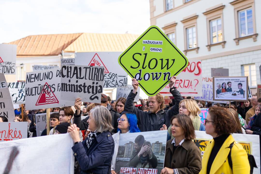 Kultūros bendruomenės protestas prieš paskirtą kultūros ministrą