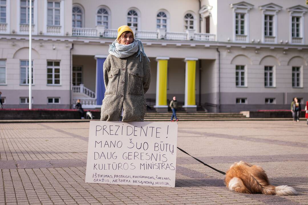 Kultūros bendruomenės protestas prieš paskirtą kultūros ministrą
