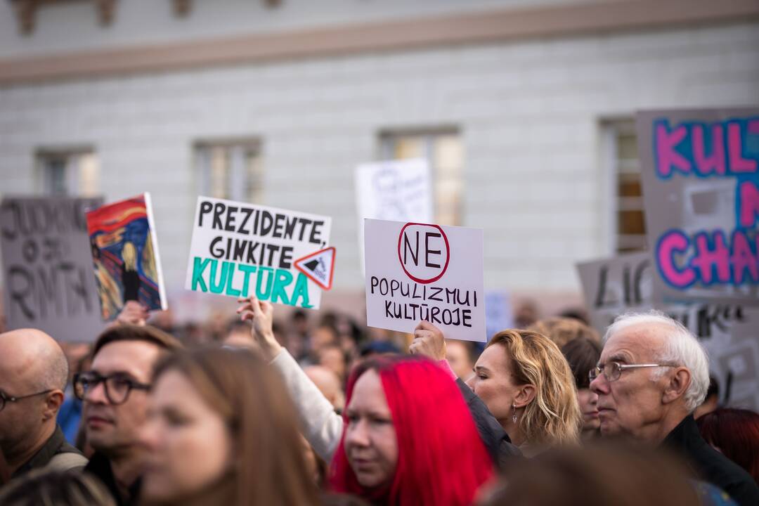 Kultūros bendruomenės protestas prieš paskirtą kultūros ministrą