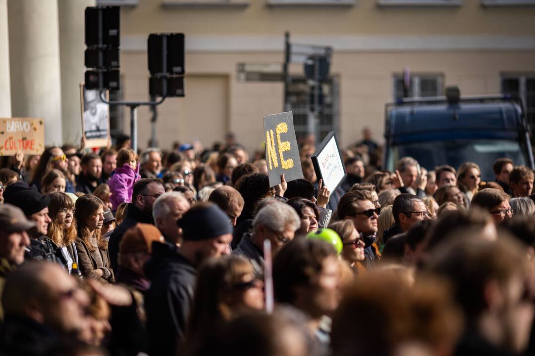 Kultūros bendruomenės protestas prieš paskirtą kultūros ministrą