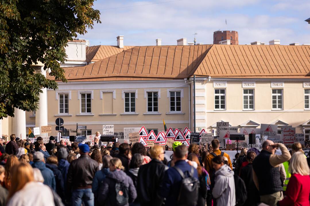 Kultūros bendruomenės protestas prieš paskirtą kultūros ministrą
