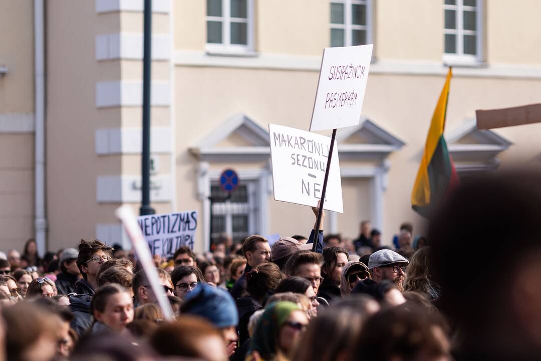 Kultūros bendruomenės protestas prieš paskirtą kultūros ministrą