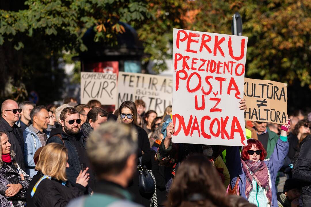 Kultūros bendruomenės protestas prieš paskirtą kultūros ministrą