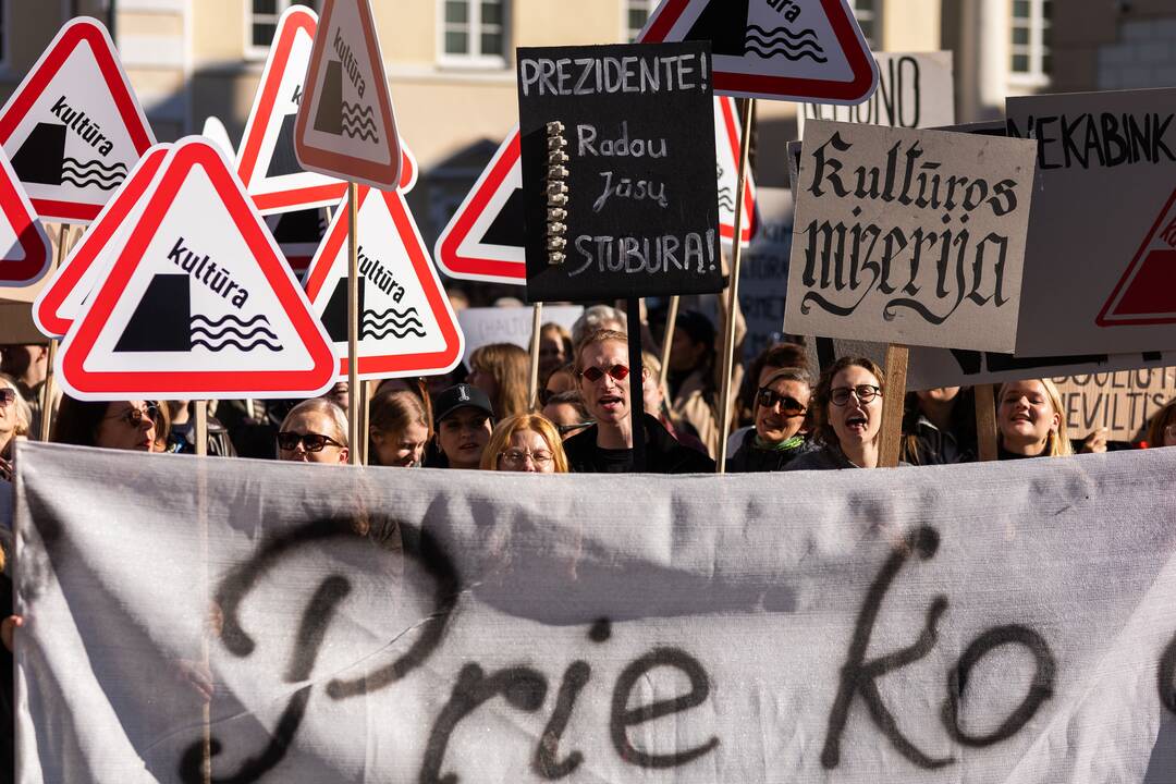 Kultūros bendruomenės protestas prieš paskirtą kultūros ministrą