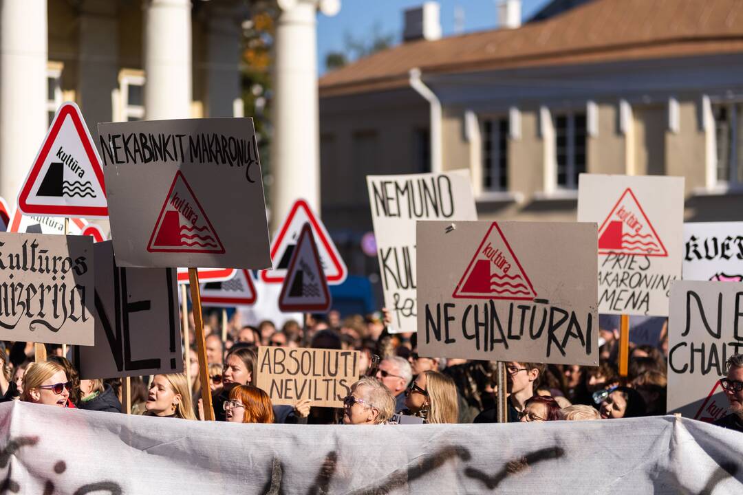 Kultūros bendruomenės protestas prieš paskirtą kultūros ministrą