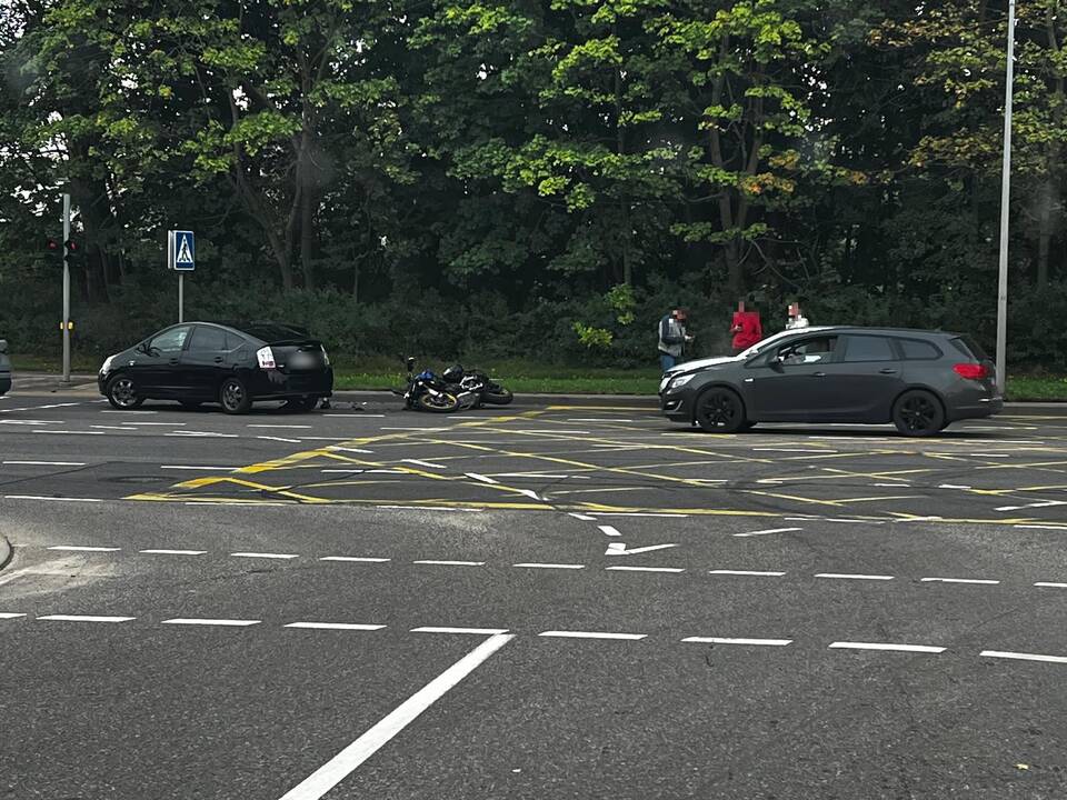Vilniuje automobilis kliudė motociklininką