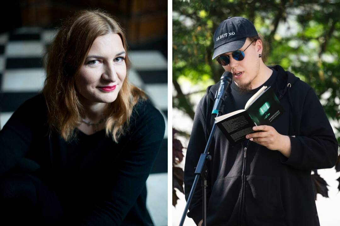 Iš kairės: Giedrė Kazlauskaitė ir Dovydas Grajauskas