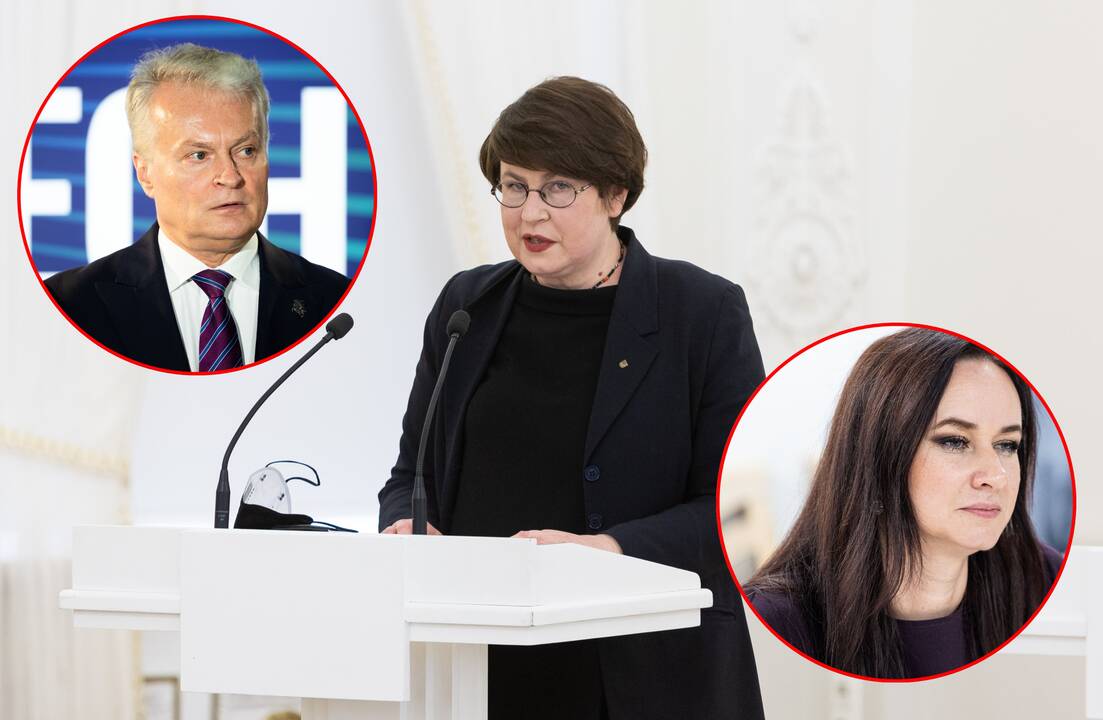 Iš kairės: Gitanas Nausėda, Agnė Narušytė, Inga Ruginienė 