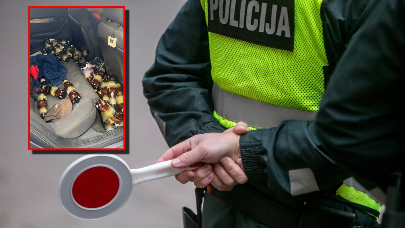 Kauno rajone „Audi“ sustabdžiusiems pareigūnams – neeilinis vaizdas